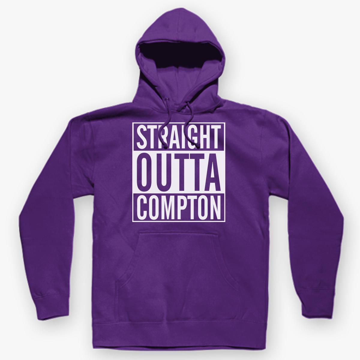 Personalized Straight Outta Your Text Compton Bottom Line Hoodie-Choose Color