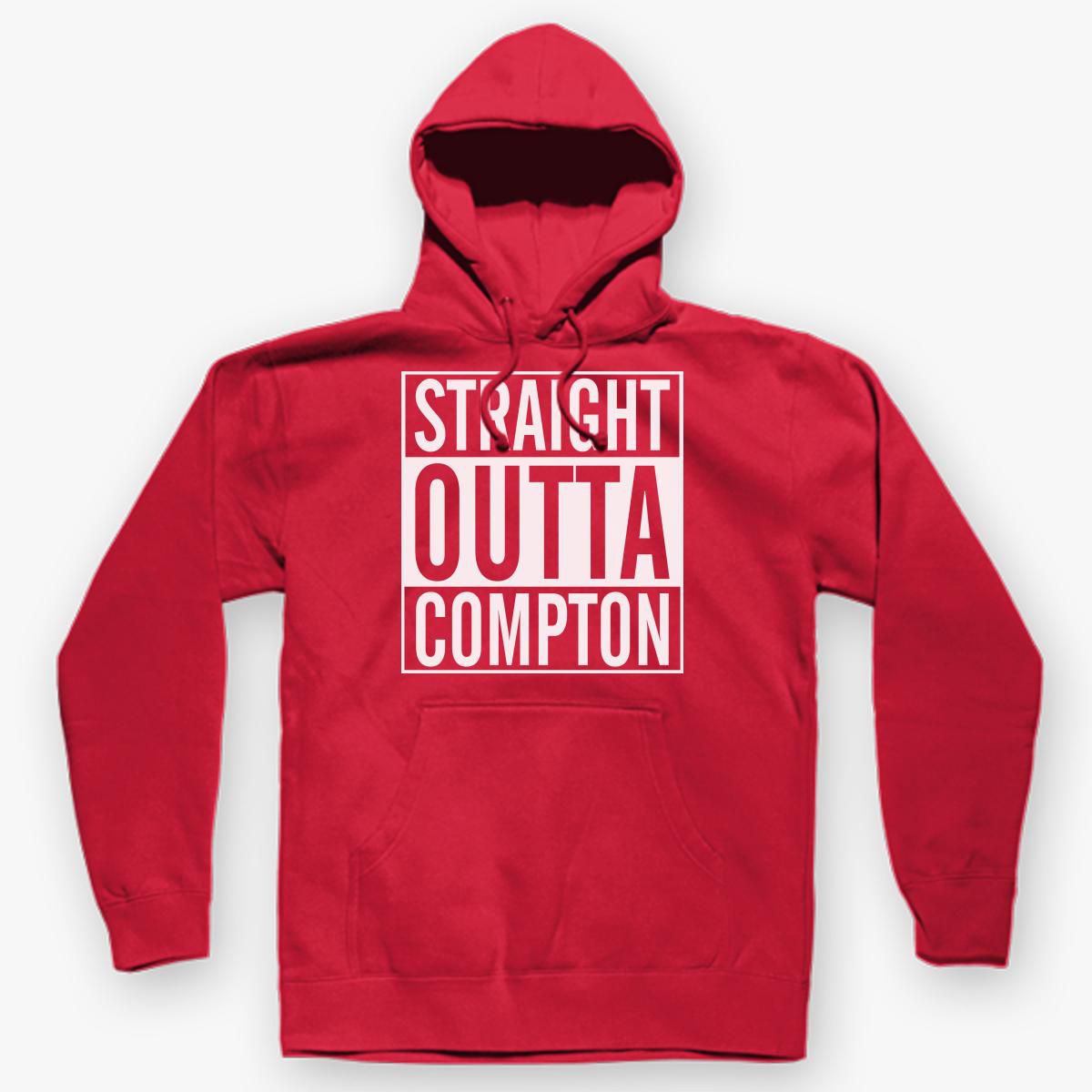 Personalized Straight Outta Your Text Compton Bottom Line Hoodie-Choose Color