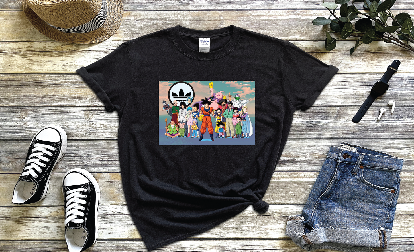 DRAGON BALL Z FRIENDS ADDIDAS VERSION Tee