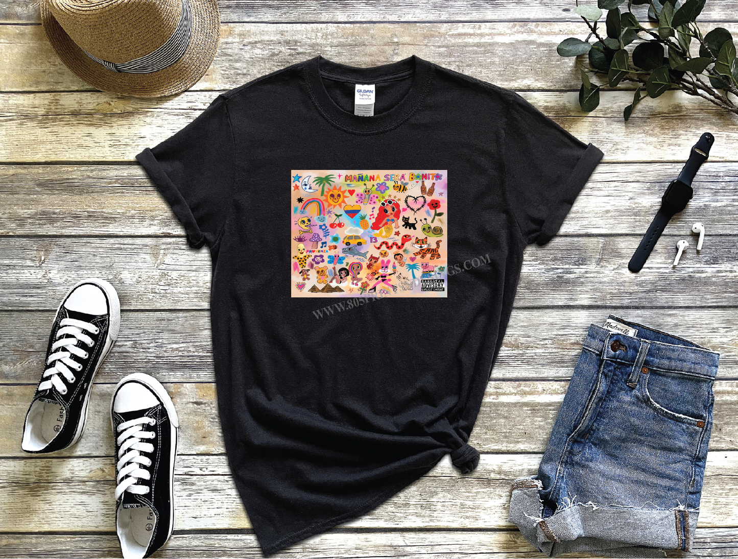 Karol G, La Bichota. Manana Sera Mas Bonito Cover, Colombia Black or White Tee