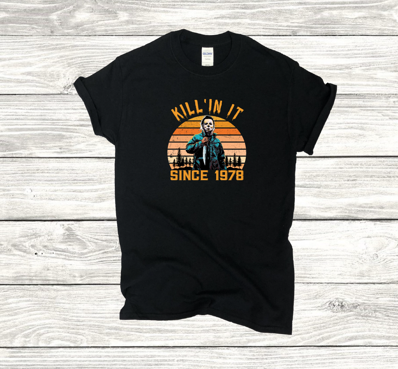 Killin It Michael Myers Halloween Since 1978 Black Color T-shirt- Horror
