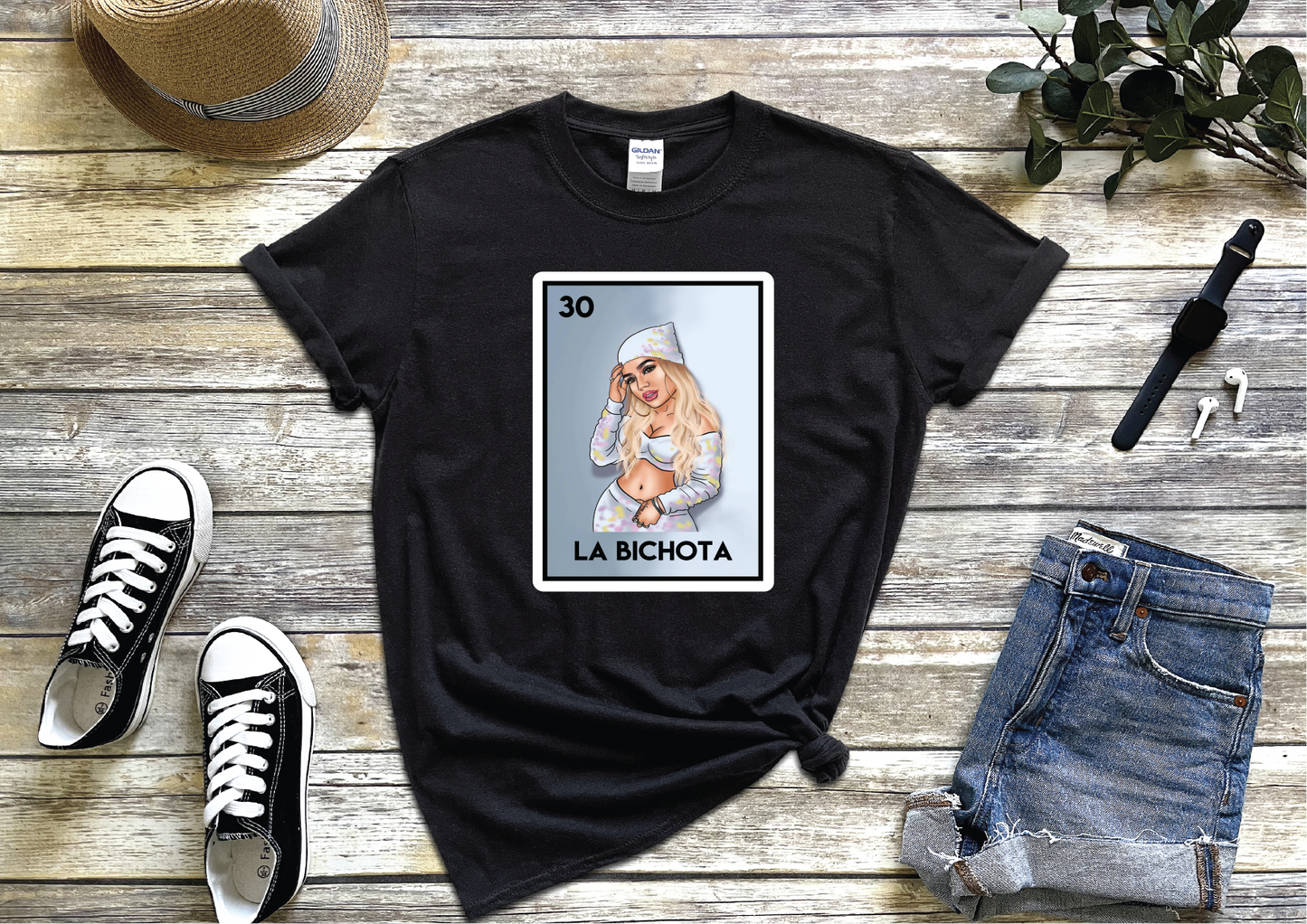 La Bichota Karol G Loteria Card T-shirt, Funny Tee, Parody Perfect Gift
