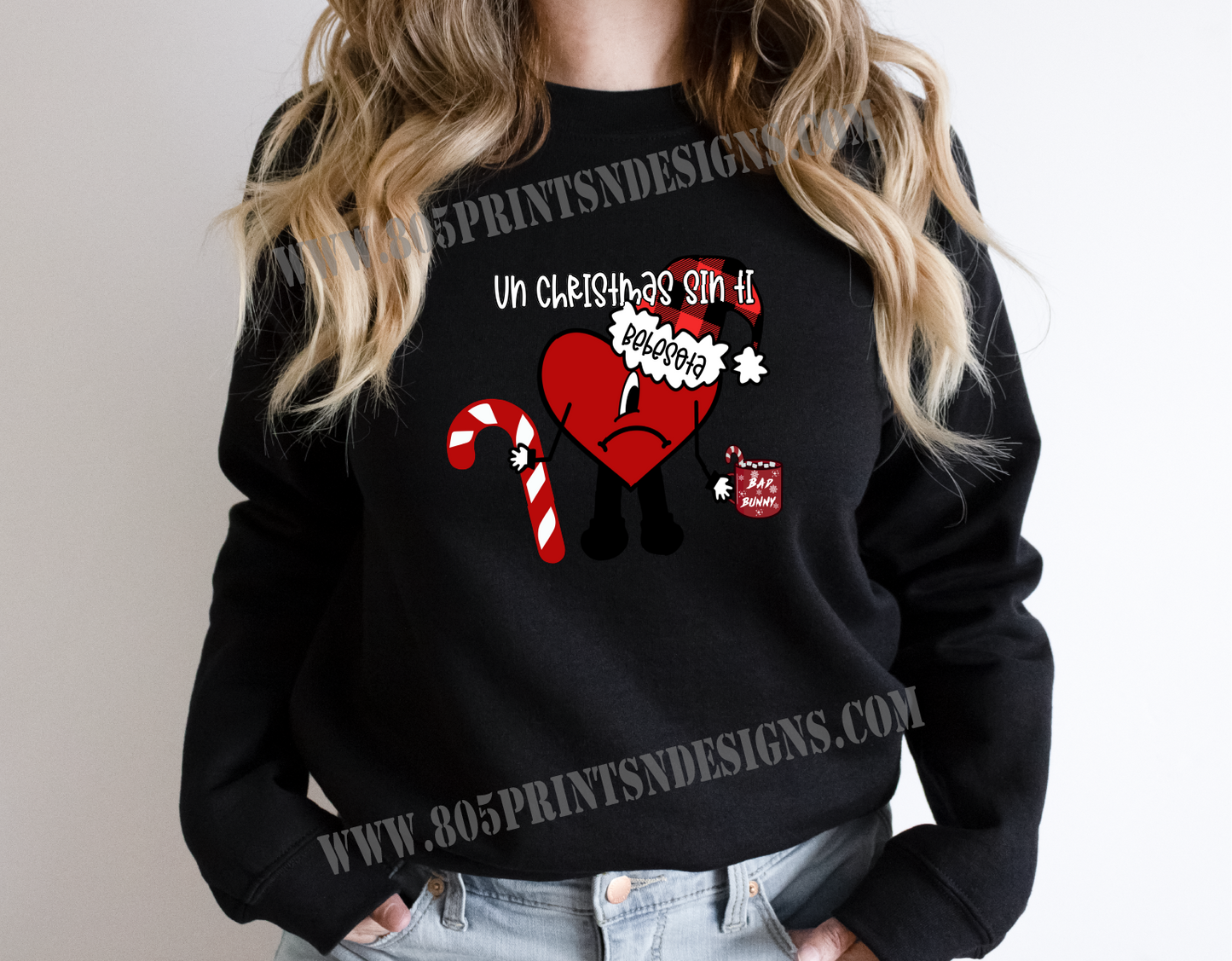 Bad Bunny Una Navidad Sin Ti Crewneck Sweatshirt, Perfect Gift, UNISEX SIZES