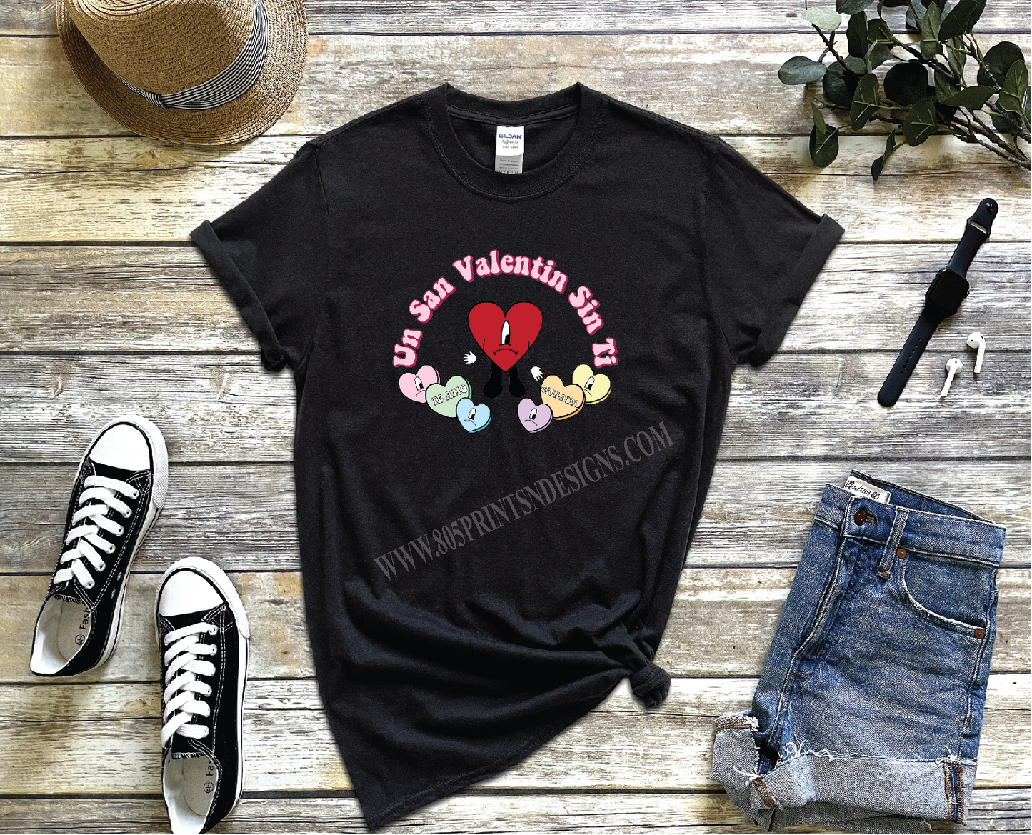 Bad Bunny EL Conejo Malo Un Febrero Sin Ti Valentines Tee UNISEX SIZES