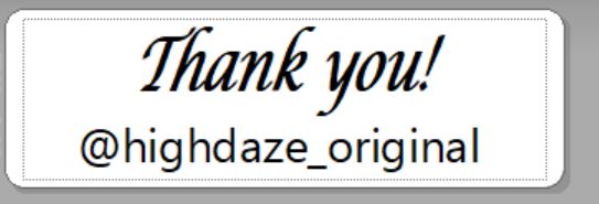Custom Thank You Labels 1" x 3" personalized custom business logo stickers-labels -Choose QTY