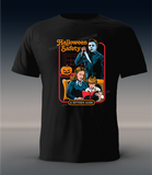 Halloween Safety Retro Style - A Sitter's Guide T-shirt, Michael Myers
