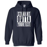 Personalized Straight Outta Your Text Compton Bottom Line Hoodie-Choose Color