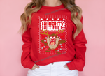 Ugly Sweater Christmas Style Crewneck Sweatshirt Looney Tunes Taz Devil , Perfect Gift, Different Colors UNISEX SIZES
