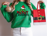The Grinch Merry Christmas Crewneck Sweatshirt,  Perfect Gift, Different Colors UNISEX SIZES
