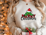 The Grinch Merry Christmas Crewneck Sweatshirt,  Perfect Gift, Different Colors UNISEX SIZES