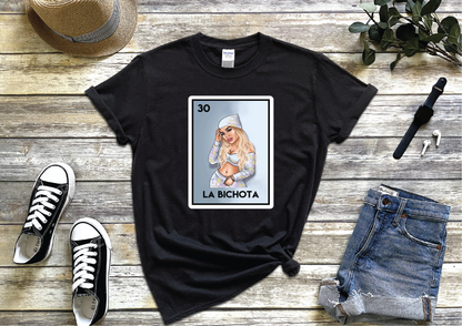 La Bichota Karol G Loteria Card T-shirt, Funny  Tee, Parody Perfect Gift