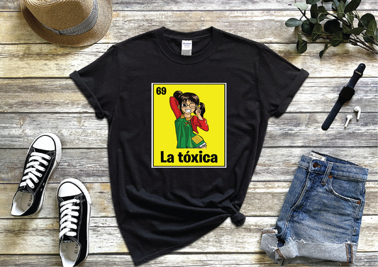 La Toxica Young Chilindrina Funny Mexican Loteria Card T-shirt, Funny  Tee, Parody Perfect Gift