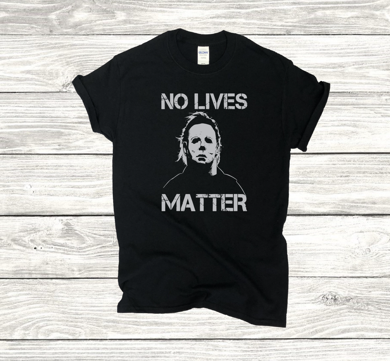 Michael Myers No Lives Matter HALLOWEEN HORROR  T-shirt White Print