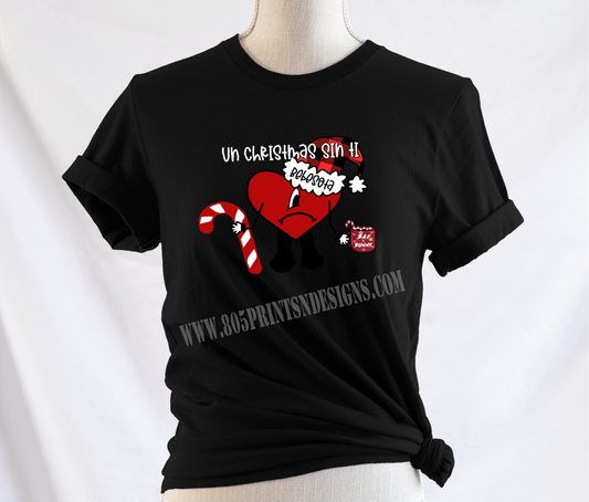 Bad Bunny Una Navidad  Sin Ti  T-shirt, Funny  Tee,  Perfect Gift, UNISEX SIZES