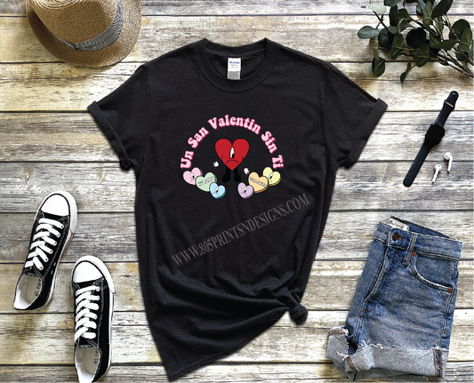 Bad Bunny EL Conejo Malo Un Febrero Sin Ti Valentines Tee UNISEX SIZES