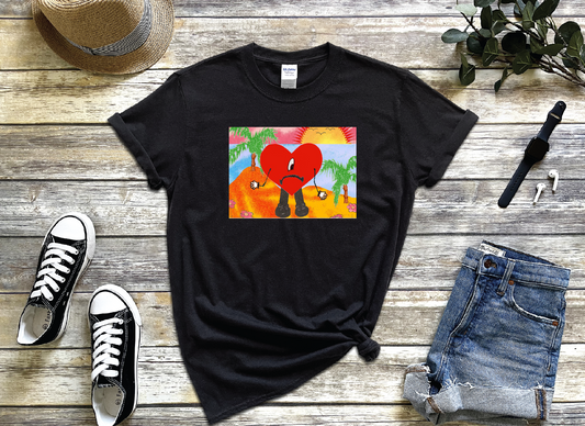 Bad Bunny Un Verano Sin Ti  Cover BLACK T-shirt, Funny  Tee,  Perfect Gift