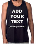 Custom Personalized Any Business, Name, Event Tank Tops.- Your Own text
