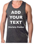 Custom Personalized Any Business, Name, Event Tank Tops.- Your Own text