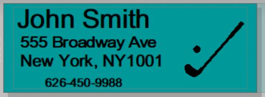 Personalized Green Color Ink Shaft/Golf Club Labels With Any Name..