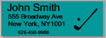 Personalized Green Color Ink Shaft/Golf Club Labels With Any Name..