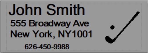 Personalized Gray Color Ink Shaft/Golf Club Labels With Any Name..