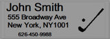 Personalized Gray Color Ink Shaft/Golf Club Labels With Any Name..