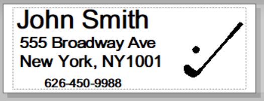 Personalized White Color Ink Shaft/Golf Club Labels With Any Name..