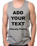 Custom Personalized Any Business, Name, Event Tank Tops.- Your Own text