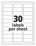 Custom Printed US FLAG Large Return Address Labels 1" x 2-5/8"-(300 Labels)